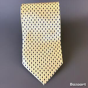 Valerio Garati Mens Formal Necktie Yellow and Blue